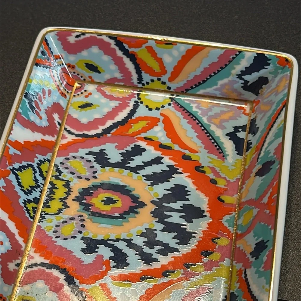 Stella & Dot Vibrant Ceramic jewelry dish